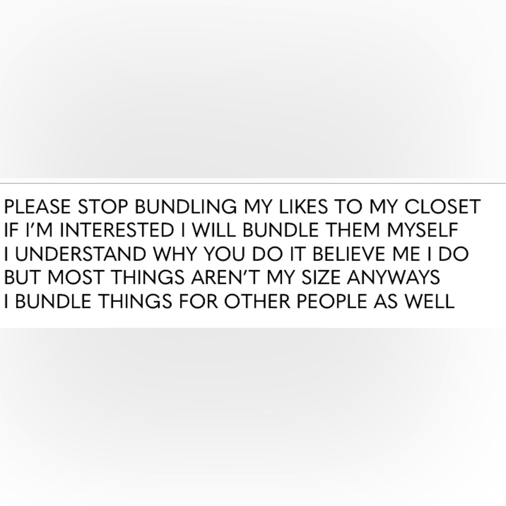 STOP BUNDLING MY 🩷’s